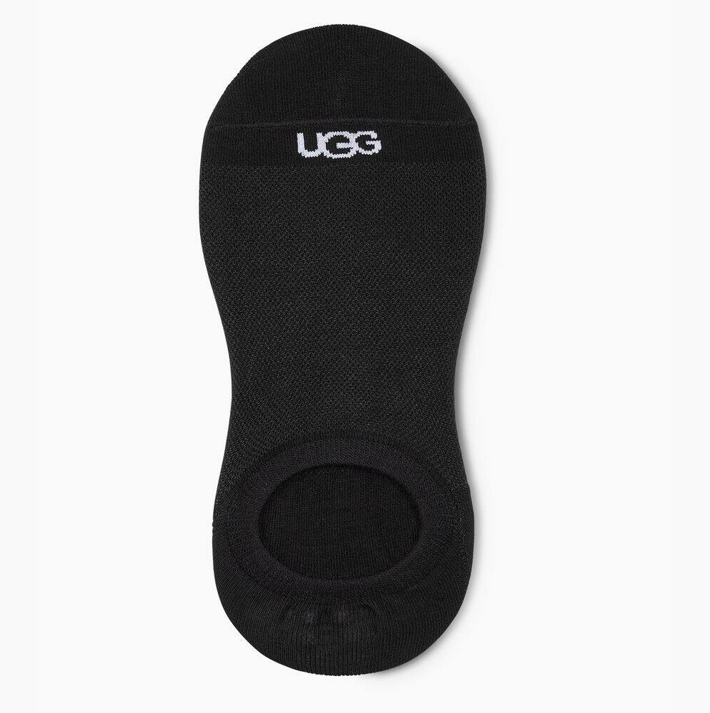 UGG Stela No Show 3 Pack Black Socks for Women (ORTG59761)